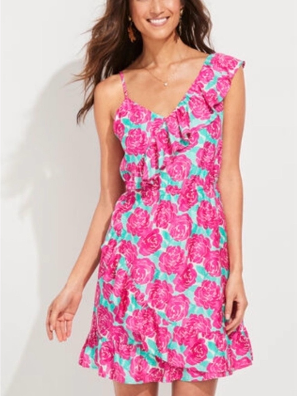 Vineyard Vines Painted Roses 146th Kentucky Derby Dress Sz 14